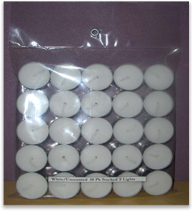 50 PK Tea Lights (Stacked)