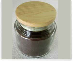 Jar with wooden lid Candle