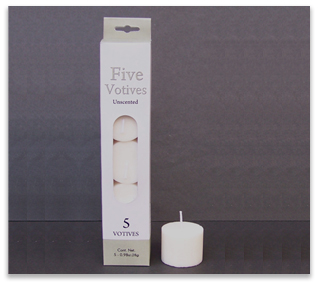 5 PK Powder Pressed Votives