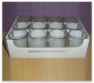 12 PK Glass Votives